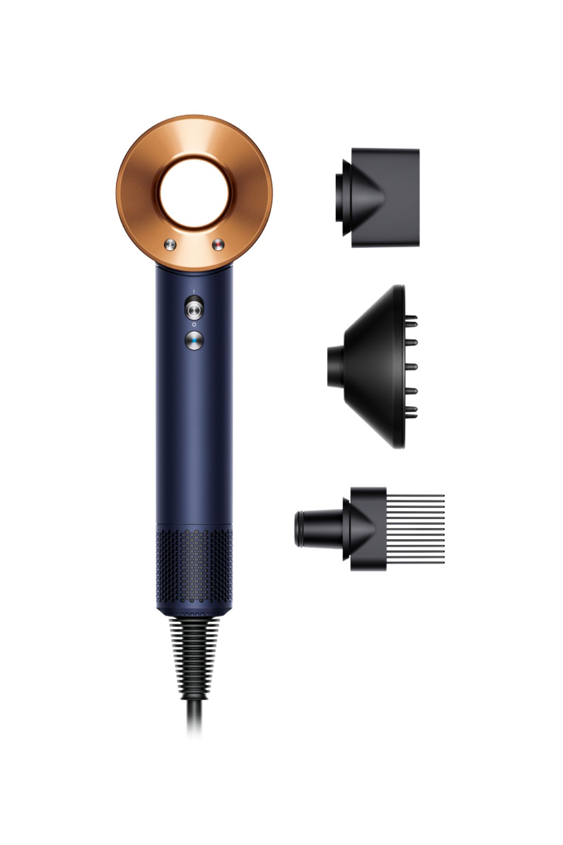 Supersonic™ hair dryer Prussian Blue/Rich Copper (3 attachments)