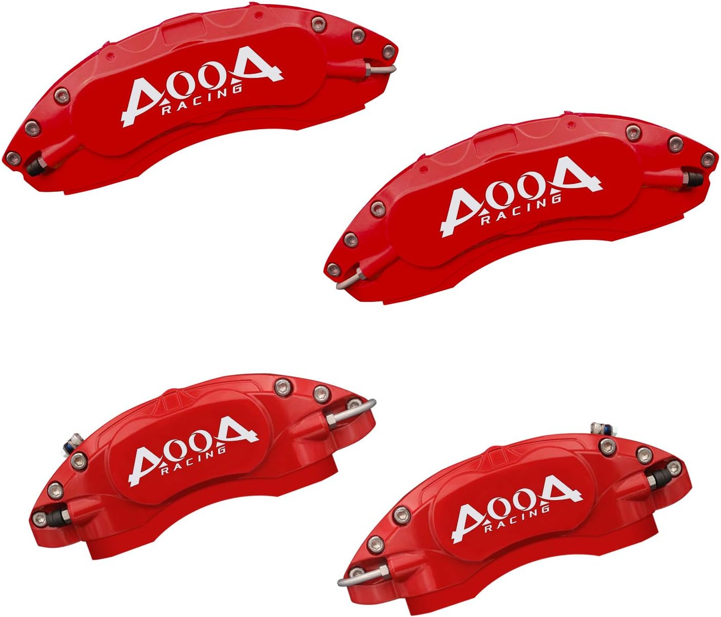 Automobile aluminum alloy caliper cover special car special buckle screw fixed caliper cover (4PCS)