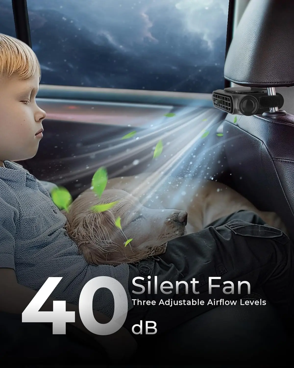 Dual Turbo Car Seat Cooling Fan Dual-Fan Car Seat Cooling System - Image 4