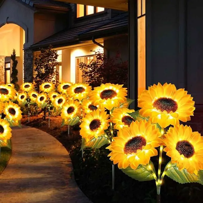 Solar LED Sunflower Garden Lights Solar LED Sunflower Garden Lights - Image 2