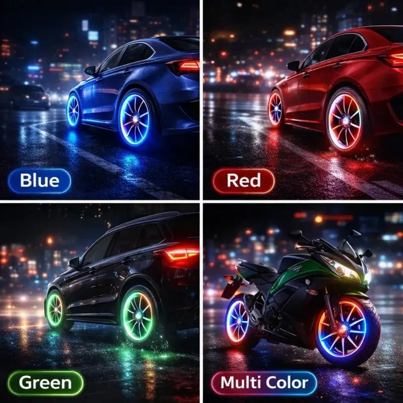Vibrant Spinning Rim Lights LED Spinning Wheel Rim Lights - Image 5