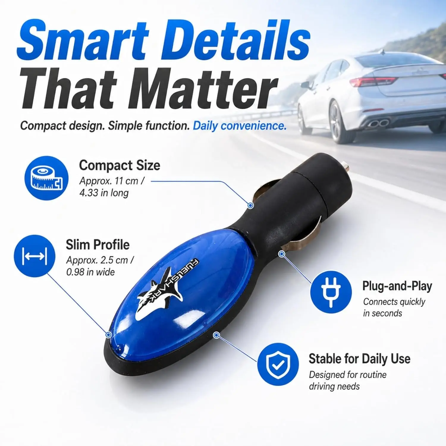🚗 2026 New Upgrade FuelShark Fuel Sync Device – Automotive Gas Saver for Cars & Trucks, Spill Saver FuelShark Automotive Plug-In Accessory - Image 5