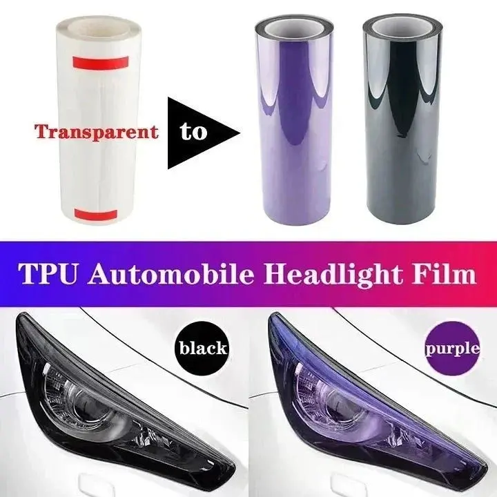 Automotive Headlight Tint Film – TPU Light Control & Color Change Wrap Automotive Headlight Tint Film – TPU Color-Change Wrap - Image 2