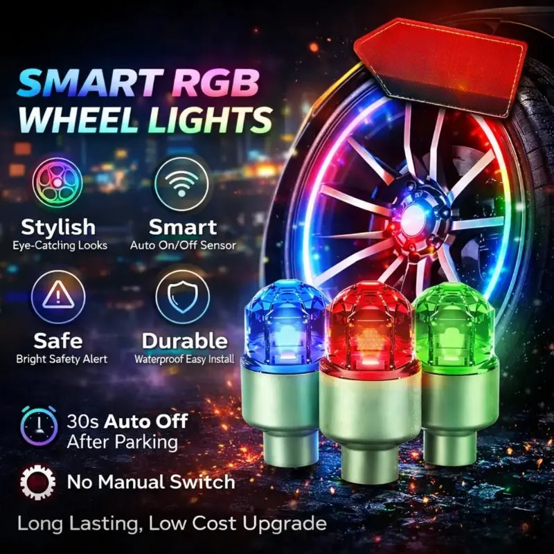 Vibrant Spinning Rim Lights LED Spinning Wheel Rim Lights - Image 2