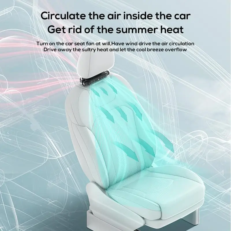 Dual Turbo Car Seat Cooling Fan Dual-Fan Car Seat Cooling System - Image 3